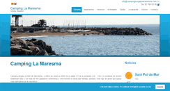Desktop Screenshot of campingbungalowmaresme.com